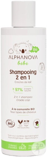 Alphanova Bébé Șampon 2in1 Bio Flacon 200ml - Img 1