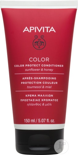 Apivita Balsam De Păr Protecție Culoare Păr Vopsit Floarea Soarelui-Miere 150ml - Img 1