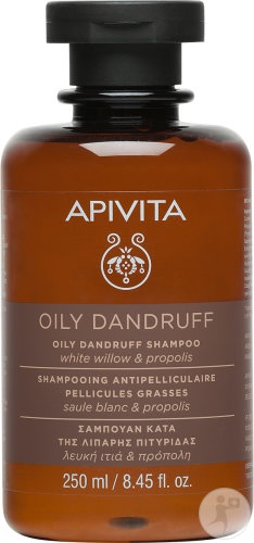 Apivita Șampon Anti-Mătreață Cu Salcie Albă Și Propolis 250ml - Img 1