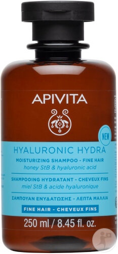 Apivita Șampon Hidratant Hyaluronic Hydra Pentru Păr Fin 250ml - Img 1