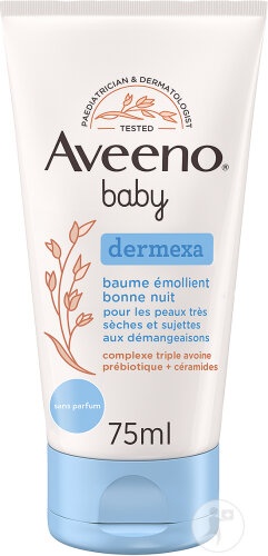 Aveeno Baby Dermexa Balsam Emolient De Noapte Tub 75ml - Img 1