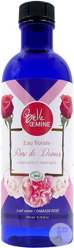 Belle Oemine Apă Florală Trandafir De Damasc Bio Flacon 200ml - Img 1