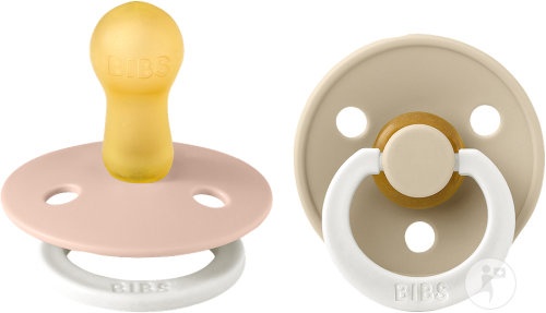 Bibs Colour Night Collection Suzete 6‑18 Luni Mărimea 2 Vanilla Blush 2 Bucăți - Img 1