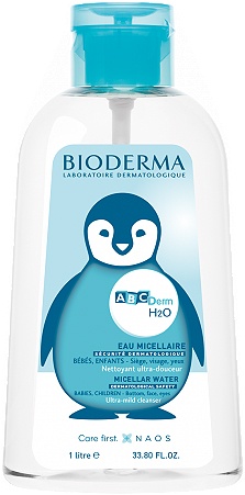 Bioderma ABCDerm Apă Micelară De Curățare Bebeluși Și Copii Fără Clătire Ultra-Delicat 1L - Img 1