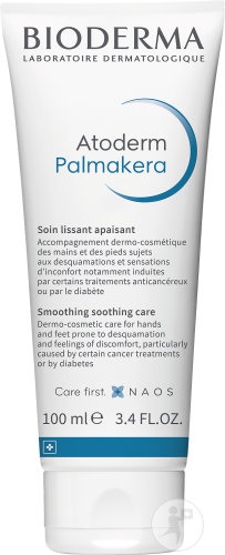 Bioderma Atoderm Palmakera Cremă De Îngrijire Mâini Și Picioare Piele Sensibilă/Uscată/Atopică 100ml - Img 1
