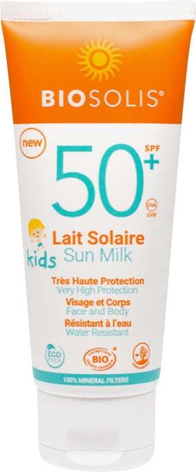 Biosolis Kids Lapte De Protecție Solară SPF50+ Față Și Corp 100ml - Img 1