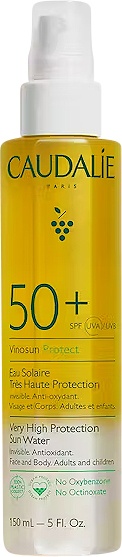Caudalie Vinosun Protect Apă Solară Cu Protecție Solara SPF50+ Spray 150ml - Img 1