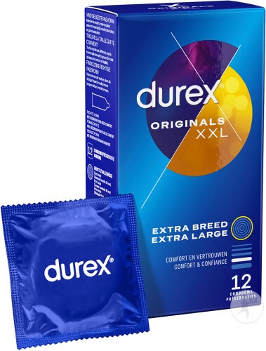 Durex Originals XXL Prezervative 12 Bucăți - Img 1