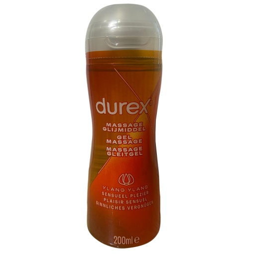 Durex Play Masaj Sensual Gel Pentru Masaj Intim Cu Ylang Ylang Flacon 200ml - Img 1