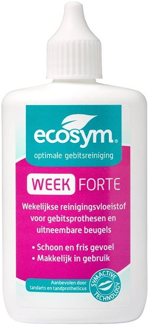 Ecosym Week Forte Curățare Săptămânală A Protezelor Dentare 100ml - Img 1