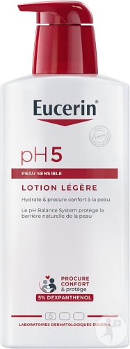 Eucerin Body pH5 Loţiune Cu Formulă Lejeră Pentru Tenul Sensibil 400ml - Img 1