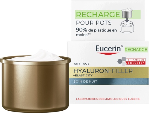 Eucerin Hyaluron-Filler + Elasticity Night Rezervă 50ml - Img 1