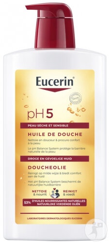 Eucerin Ph5 Ulei De Duș Pentru Piele Uscată Și Sensibilă Flacon Cu Pompiță 1000ml - Img 1