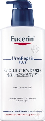 Eucerin UreaRepair Plus Emolient 10% Uree Pielea Foarte Uscata si Rugoasa Flacon-Dozator 400ml - Img 1