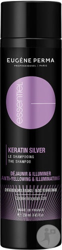 Eugene Perma Essentiel Șampon Cu Keratină Neutralizarea Tonurilor Galbene Păr Blond/Alb 250ml - Img 1