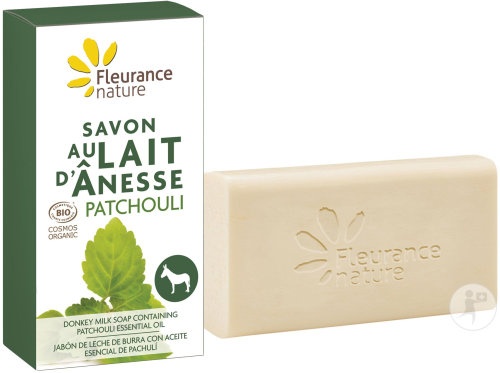 Fleurance Nature Săpun Lapte De Măgăriță Și Patchouli Bio 100g - Img 1