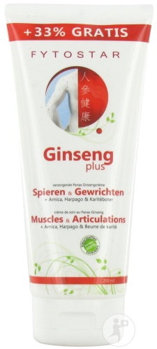 Fytostar Ginseng Plus Cremă De Îngrijire Pentru Mușchi Și Articulații Tub 200ml - Img 1