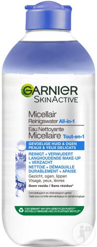 Garnier Skinactive Apă Micelară All In One Pentru Ten Și Ochi Sensibili 400ml - Img 1