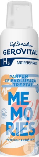Gerovital H3 Antiperspirant Memories 150ml - Img 1