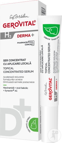 Gerovital H3 Derma+ Ser Concentrat Cu Aplicare Locală 15ml - Img 1