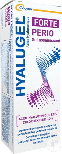 Hyalugel Forte Perio Gel Calmant Pentru Gură Cu Acid Hialuronic 1,2% 8ml - Img 1