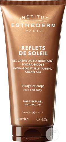 Institut Esthederm Reflets De Soleil Cremă-Gel Autobronzant Hydra-Boost Față Și Corp 200ml - Img 1
