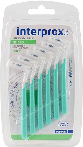 Interprox Plus Micro Periuță Interdentară Verde 6 Bucăți - Img 1