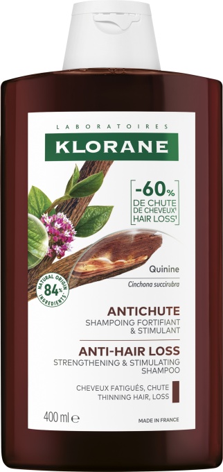 Klorane Chinină &amp; Edelweiss Șampon Fortifiant Si Revitalizant Impotriva Căderii Părului Bio 400ml - Img 1