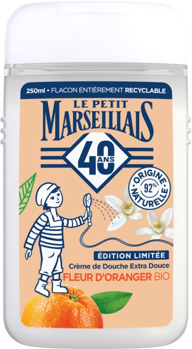 Le Petit Marseillais Extra Doux Cremă De Duș Cu Flori De Portocal Bio Pentru Toate Tipurile De Piele 300ml - Img 1