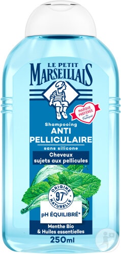 Le Petit Marseillais Șampon Infuzie Anti-Mătreață Uleiuri Esențiale Mentă 250ml - Img 1