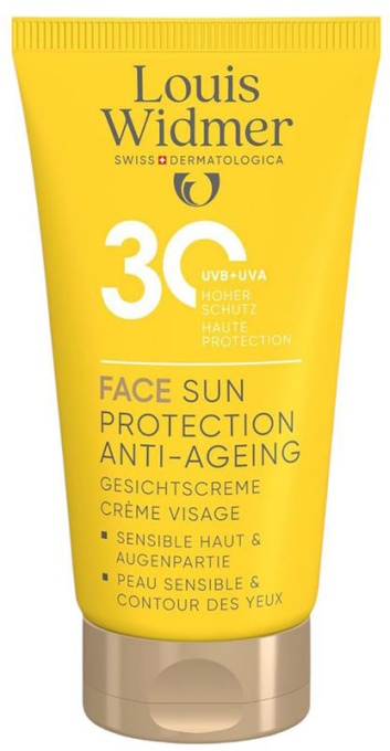 Louis Widmer Sun Face Protecție Solară Anti-Îmbătrânire SPF30+ Fără Parfum 50ml - Img 1
