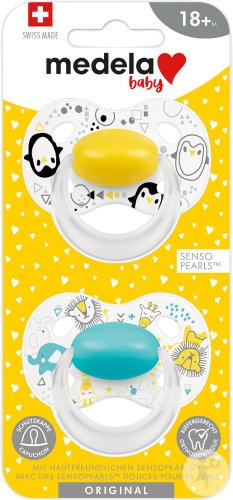Medela Suzete Originale Baby +18 Luni Sunshine Yellow 2 Bucăți - Img 1