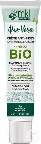 MKL Green Nature Aloe Vera Cremă Anti-Rid Bio Față Și Gât 40ml - Img 1