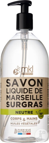 MKL Green Nature Săpun Lichid De Marseille Rehidratant Neutru Corp/Mâini 1L - Img 1