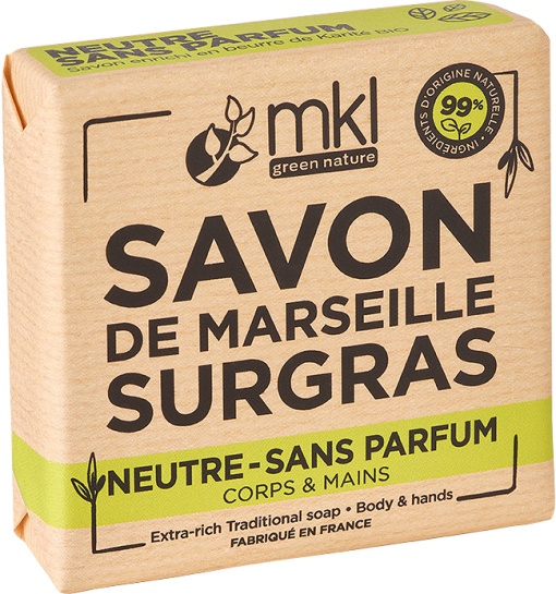MKL Green Nature Săpun Solid De Marseille Rehidratant Neutru Fără Parfum 100g - Img 1