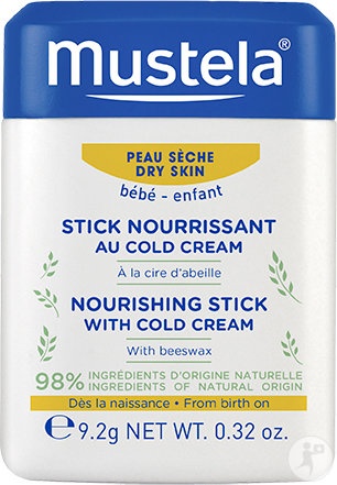 Mustela Bébé-Enfant Stick Hrănitor Cu Cremă Pentru Buze Și Obraji Uscați 9,2g - Img 1