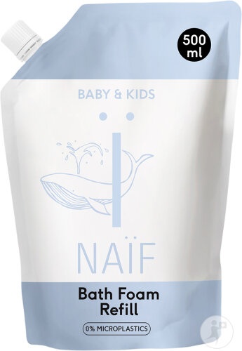 Naïf Baby &amp; Kids Care Refill Spumă De Baie 500ml - Img 1