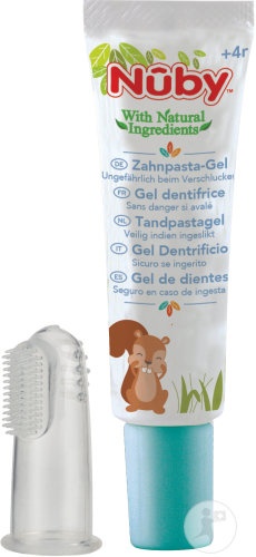 Nûby Citroganix Gel De Curățare Pentru Gingii Și Dinți + Deget Masaj Tub 20g - Img 1