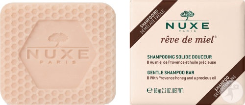 Nuxe Rêve De Miel Șampon Solid Delicat 65g - Img 1