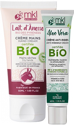 Pachet Mix&amp;Match MKL Green Nature Aloe Vera Cremă Anti-Rid Bio + Cremă De Mâini - Img 1