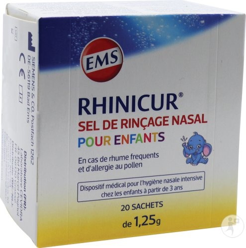 Rhinicur Sare Pentru Spălături Nazale Copii Plicuri 20x1,25g - Img 1