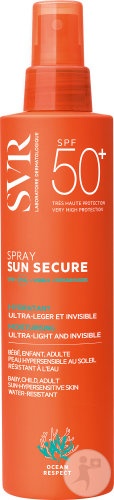 SVR Sun Secure Spray Hidratant Cu Protecție Solară Ultra-Lejer Și Invizibil SPF50+ 200ml - Img 1