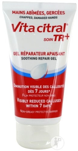 Akileïne Vita Citral Soin TR+ Gel Reparator Calmant Pentru Mâini Crăpate/Degradate 75ml - Img 1