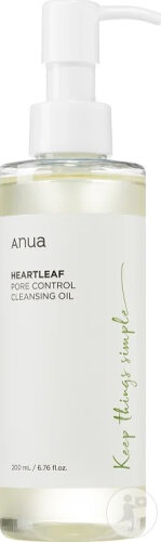 Anua Ulei Demachiant Pentru Controlul Porilor Cu Heartleaf Flacon Cu Pompiță 200ml - Img 1