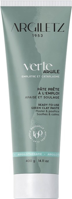 Argiletz Argila Verde Gata De Utilizare Tub 400g - Img 1