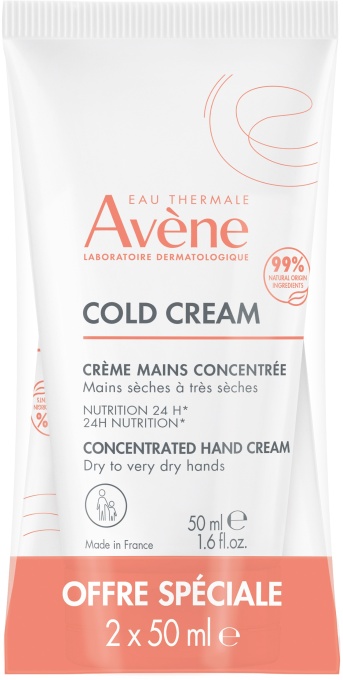 Avène Cold Cream Cremă De Mâini Concentrată Tuburi 2x50ml - Img 1