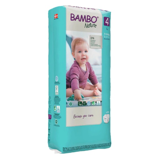 Bambo Scutece Din Hârtie Mărimea 4 L 7-14kg 48 Bucăți - Img 1