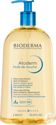 Bioderma Atoderm Ulei De Duș Ulei Relipidant Piele Sensibilă/Uscată/Foarte Uscată/Atopică 1l - Img 1
