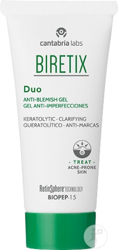Biretix Duo Gel Anti-Imperfecțiuni Pentru Ten Cu Imperfecțiuni Ușoare Tub 30ml - Img 1