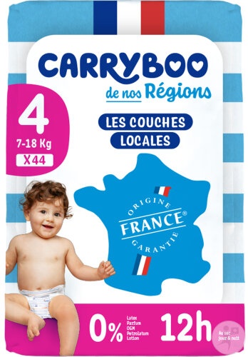Carryboo Scutece Mărimea 4 7-18kg 44 Bucăți - Img 1